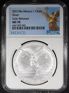 2021Mo ���L�V�R ���� �I���U ���x���^ �V���o�[ 1oz �O���[�h MS70 by NGC ���������[�X