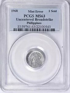 tBs 1968 1 ZeBX PCGS MS63 ItZ^[ u[hXgbN ~g G[
