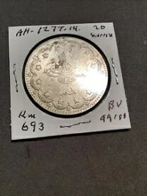 トルコ オスマン コイン AH.1277-1-14 20.Kurush 2.Coin Km.693 非常に良いコイン