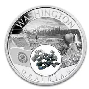 2024 1 IX Ag Treasures of the U.S. Washington Obsidian ({bNX/COA)