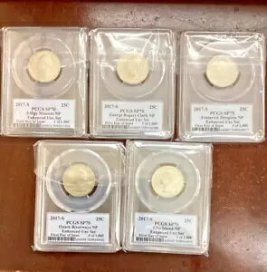 2017 S Enhance 5 �R�C�� �N�H�[�^�[ �Z�b�g PCGS SP70 ���s����