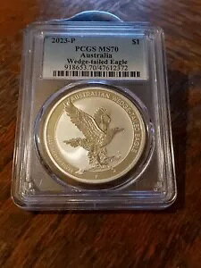 2023 オーストラリアのオナオワシ。パソコンMS70。とても素敵な低人口コイン。