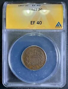 ANACS XF40 1867 2Zgs[X 2c GXe[gtbVF^CvRC A5