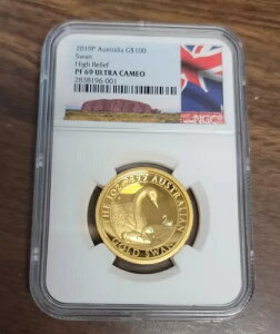 A 2019 P I[XgA S[h v[t $100 RC nC[t X NGC PF69 Eg JI