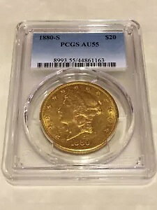 1880-S AU55 PCGS oeB _uC[O 20 h ͑ 򂠂