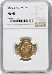 C^A 1884-R 20  ʁANGC F MS-63A