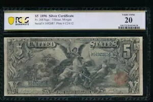 AC Fr 268 1896 $5 Vo[ؖ PCGS 20 ... I!!!