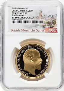 UK 2022 - 1 オンス - ブリティッシュ モナーク シリーズ - エドワード 7 世 - NGC PF70 UC - ミンテージ 610