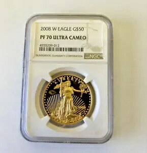 A 2008W S[h C[O v[t $50 ɃO[hꂽ PF70 ULTRA CAME0 NGC