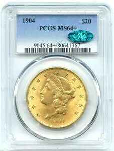 1904 $20 ���o�e�B �S�[���h �_�u�� �C�[�O���APCGS MS-64+ CAC�A�h��ȔR����悤�ȃS�[���h�̌���!