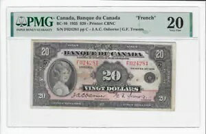 1935 BOC $20 Note BC-10�ASer #F 024281 Osb/Tow PMG VF-20 �t�����X��A�R�����g