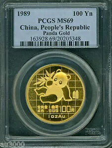 1989 �S�[���h �`���C�j�[�Y �p���_ 1 �I���XPCGS MS69 ���� 100Y 100 ���R�C��!