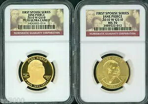 2010-W $10 S[hz҃WF[ sAX NGC PR70 PF70 & MS70 2 RC Zbg !!!