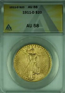 1911-D Zg S[fX 20 h _u C[O  ANACS AU-58 (B)