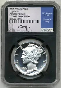 2024-W $25 �A�����J�� �p���W�E�� �C�[�O�� PF70 NGC ��s�����[�X�� ���C �n���h�T�C������