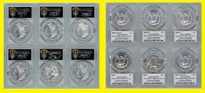 2021 MORGAN PEACE �h��6���Z�b�g PCGS MS 70 ADVANCE CLEVELAND ���A���x��