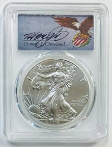 2016-(S) $1 �V���o�[ �C�[�O�� PCGS MS70 30th Anni Struck at SF Cleveland Shield Pop 2