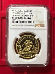 PRC 1oz Gold999 u`[bqWp_v 1990 v[t NGC PF 68 ő 550 -