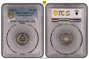 Coin Empire 50 Pfennig 1903 A PCGS PR67CAM �v���[�t TOP POP 1/0 NSWLEIPZIG-