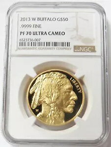 2013 W S[h US $50 v[t obt@[ 1 IX .9999 t@C RC NGC PF 70 Eg JI