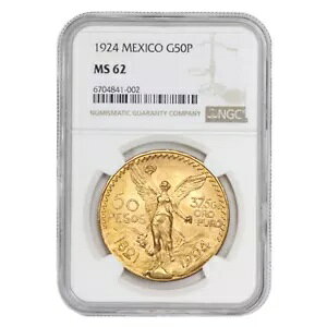 LVR 1924 S[h 50 y\ NGC MS62 LVR 1.2057 IX AGW Ey\ MX