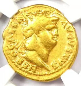 Nero AV �A�E���E�X �S�[���h �Ñネ�[�} �R�C�� 54-68 AD - �F�� NGC Choice Fine