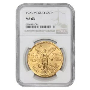 LVR 1923 S[h 50 y\ NGC MS63 LVR 1.2057 IX AGW Ey\ MX