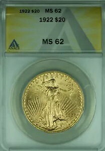 1922 Zg S[fX 20 h _u C[O  ANACS MS-62