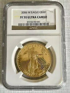 USA 2006W C[O $50 1 IX S[h RC NGC PF70 Eg JI SKU#3591