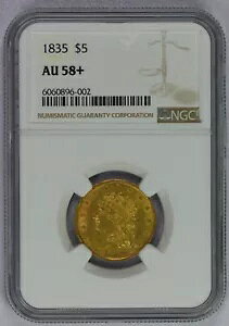 1835 NVbN wbh S[h n[t C[O $5 A A[[ S[h RC - NGC O[h AU58+ vX