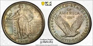 1917 S ^Cv 1 twbh X^fBO oeB NH[^[ 25C PCGS MS 66 FH (g[!)