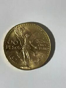 1947 エスタドス ウニドス メキシコノス 50 ペソ 90% 金貨 - 37.5 グラムの金