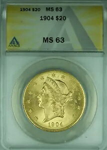 1904N oeBwbh 20h _uC[O ANACS MS-63 (C)