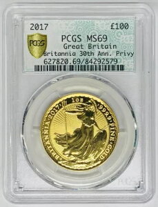 2017 pS[h u^jA 30 NLOB Privy-1OZ ݁APCGS MS 69