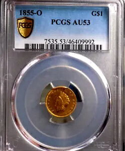 1855 o �S�[���h �_���[ �v�����Z�X PCGS au 53+++ �J�� �A���_�[ �O���[�h ddr �G���[ �R�C�� ���A