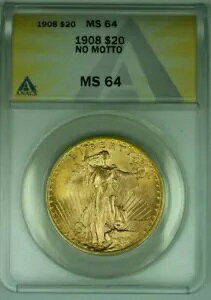 1908 N bg[Ȃ T S[fX 20 h _u C[O  ANACS MS-64 (B)