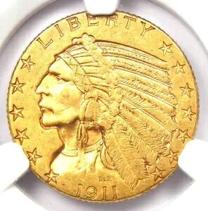 1911-D CfBA S[h n[t C[O 5 h - F NGC AU58 - 5,700 h