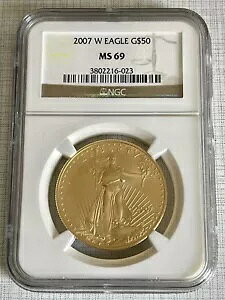 USA 2007W イーグル $50 1 オンス 金貨 NGC MS69 SKU#3443