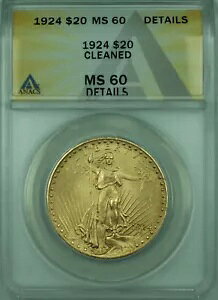 1924 Zg S[fX 20 h _u C[O  ANACS MS-60 ڍ