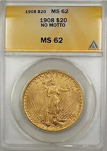 1908 N bg[Ȃ $20 Zg S[f _u C[O  ANACS MS-62 SB