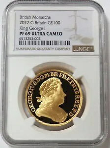 2022 �S�[���h �C�M���X 100 PDS 610 ���� 1 �I���X �L���O �W���[�W 1 �� �R�C�� NGC PR 69 UC