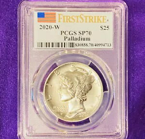 2020-W t@[Xg XgCN 1 IX pWE PCGS SP70 FS $25 AJ C[O