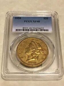 1858 XF40 PCGS oeB _u C[O 20 h S[h RC A ^t fCg Obh XgCN