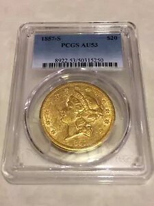 1857-S $20 PCGS AU53 oeB _uC[O  ͑ 򂠂