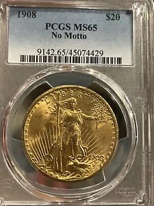 1908 �Z���g�S�[�f�� ���b�g�[�Ȃ� PCGS MS65!��������΃O���[�h�̃_�u���C�[�O��