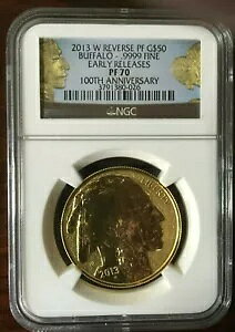 2013-W $50 1OZ o[X v[t S[h obt@[ NGC PR-70 ER (100 NLOx)