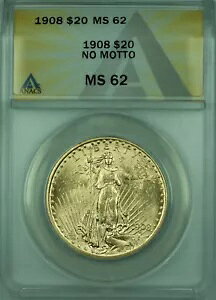 1908 N bg[Ȃ T S[fX 20 h _u C[O  ANACS MS-62
