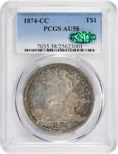 1874-CC fՋh AU58 PCGS (CAC)