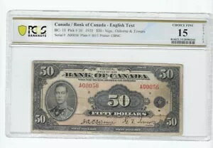 1935N Osb/Tow Ji_ $50 m[g PCGS **F-15** SN# A00056 p BC-8-N5-ii Low #