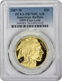 2007-W $50 アメリカン ゴールド バッファロー PR70DCAM PCGS